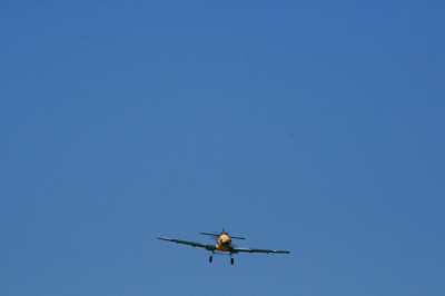 BF-109 in fase di atterraggio
